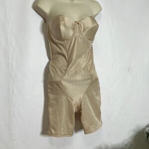 Miraclesuit Beige Strapless Shaping Bodysuit